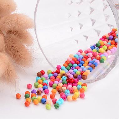Solid Chunky Acrylic Ball Beads(X-SACR-R812-4mm-M)-3