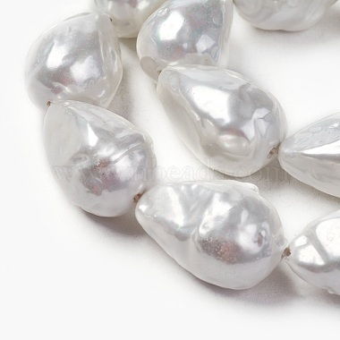 Shell Pearl Beads Strands(BSHE-O018-06)-2