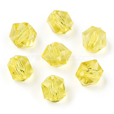 Gold Polygon Acrylic Beads