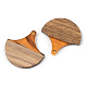 Resin & Walnut Wood Pendants(RESI-S389-046B-A01)-2