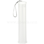 Extendable Plastic Paint Brush Case, Paint Brush Holder Tube Storage Pencil Container, Clear, 255x49mm, Inner Diameter: 48mm(AJEW-WH20006-71)