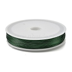 Baking Paint Iron Wire, Round, Green, 0.5mm, 24 Gauge, about 262.47 Feet(80m)/Roll(MW-NH0001-01E)