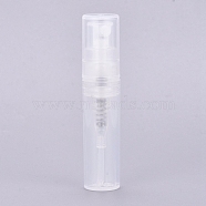Polypropylene(PP) Spray Bottles, with Fine Mist Sprayer & Dust Cap, Refillable Perfume Bottles, Clear, 5.6x1.2cm, Capacity: 2ml(0.06 fl. oz)(MRMJ-WH0060-21-2ml)
