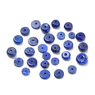 Natural Lapis Lazuli Beads, Flat Round/Rondelle, 5~7.5x1.5~4.5mm, Hole: 0.8~1.8mm(G-R474-012)