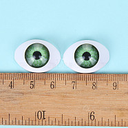 Craft Plastic Doll Eyeballs, Halloween Horor Props, Horse Eye, Lime, 16x23mm(DOLL-PW0004-17C)