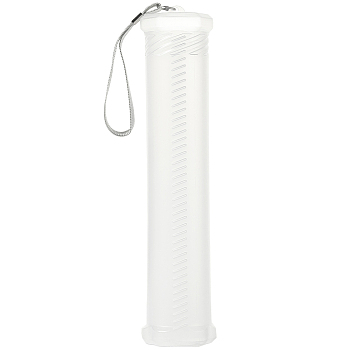 Extendable Plastic Paint Brush Case, Paint Brush Holder Tube Storage Pencil Container, Clear, 255x49mm, Inner Diameter: 48mm