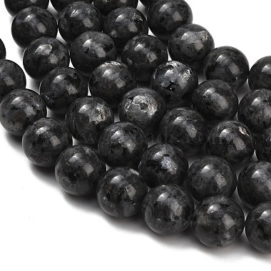 Natural Larvikite Beads Strands(GSR18mmC128)-3
