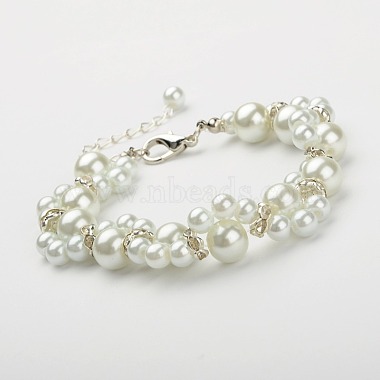 Fashionable Glass Pearl Beads Bracelets(BJEW-PJB829)-2