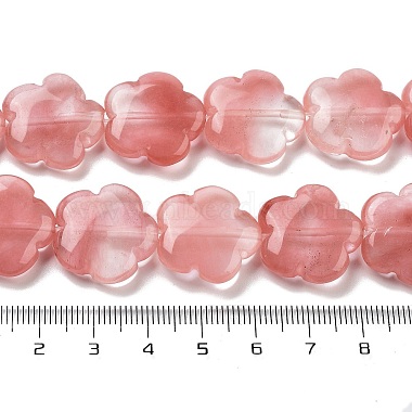 Cherry Quartz Glass Beads Strands(G-F769-B01-02)-5