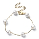 ABS Plastic Imitation Pearl Beaded Chain Bracelet(BJEW-JB09421)-1