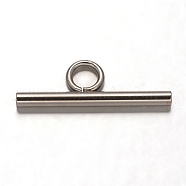 304 Stainless Steel Bar, Stainless Steel Color, 7x20x2mm, Hole: 3mm(STAS-F075-05P)