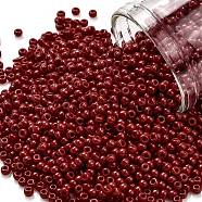 TOHO Round Seed Beads, Japanese Seed Beads, (45) Opaque Pepper Red, 11/0, 2.2mm, Hole: 0.8mm, about 5555pcs/50g(SEED-XTR11-0045)