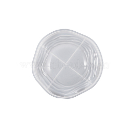 DIY Silicone Wave Texture Jewelry Tray Molds, Resin Casting Molds, for UV Resin, Epoxy Resin Craft Making, White, 208x213x15mm(SIMO-PW0017-09A)