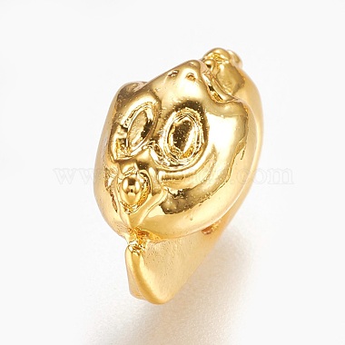 Real Gold Plated Snake Alloy Beads