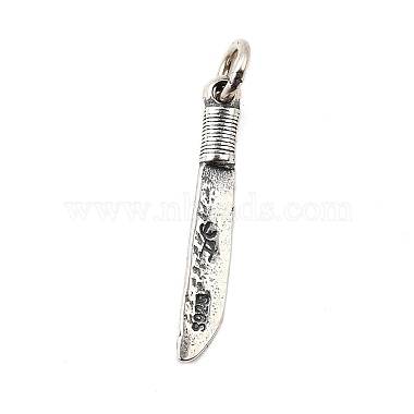 S925 Sterling Silver Pendants(STER-Q006-01AS)-1