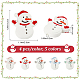 Craspire 20шт. 5 цвета снеговика рождественская тема пищевые экологически чистые силиконовые бусины(SIL-CP0001-05)-2