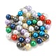 (vente de clôture défectueuse : teinte en anneau) breloques en plastique abs avec perles d'imitation(KY-XCP0001-25)-1