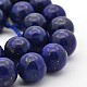 Dyed Natural Lapis Lazuli Round Beads Strands(G-G735-06-8mm)-1