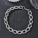 9MM 304 Stainless Steel Oval Link Chain Bracelets, Tarnish Free, Stainless Steel Color, 8.70 inch(22.1cm)(SA-CBA2696-10P)
