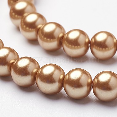 Eco-Friendly Dyed  Glass Pearl Round Beads Strands(HY-A002-8mm-RB068)-2