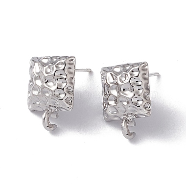 Rack Plating Alloy Stud Earring Findings(FIND-I030-16P)-2