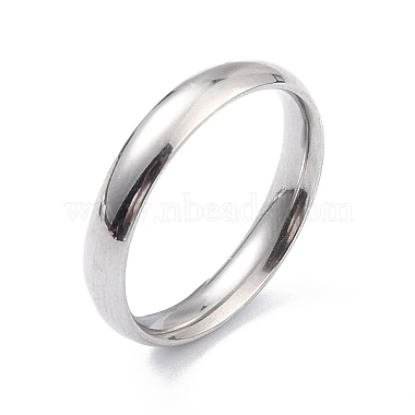 Ion Plating(IP) 304 Stainless Steel Simple Plain Band Finger Ring for Women(RJEW-B036-09)-3