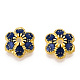 6 alliage -petal bouchons &eacute;mail de perles(X1-ENAM-TAC0023-05)-3