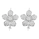 925 boucles d'oreilles en argent sterling avec zircones cubiques(EJEW-B038-09P)-1