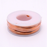 Round Aluminum Wire, with Spool, Light Salmon, 15 Gauge, 1.5mm, 10m/roll(AW-G001-1.5mm-04)