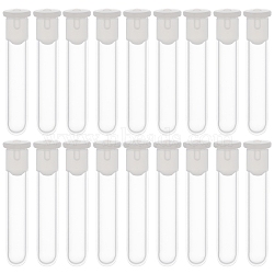 PandaHall Elite Glass Test Tube, with Silicone Stopper, Lab Supplies, Clear, 33.5mm, 100sets/box(CON-PH0002-18)