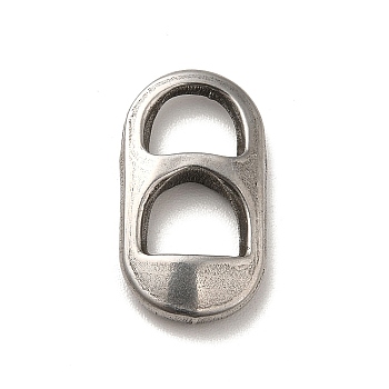 304 Stainless Steel Linking Rings, Oval, Stainless Steel Color, 18x10x3mm, Inner Diameter: 6x5~6mm