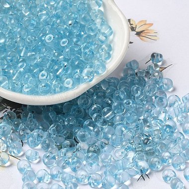 Light Sky Blue Round Acrylic Beads