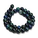 Natural Azurite Beads Strands(G-G475-A04-10mm)-3