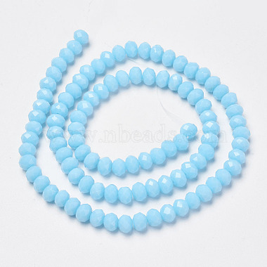 Chapelets de perles en verre opaque de couleur unie(X-EGLA-A034-P8mm-D08)-2