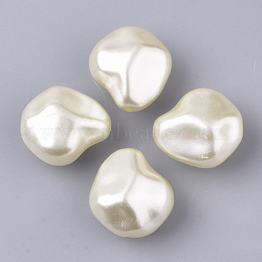 Beige Nuggets ABS Plastic Beads