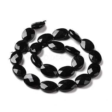 Natürlichen Obsidian Perlen Stränge(G-C238-05)-3