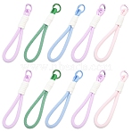 5Pcs Braided Nylon Straps, Alloy Clasp for Key Chain Bag Phone Lanyard, Mixed Color, 155mm(AJEW-YW0002-04)