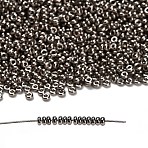 TOHO 11/0 Demi Round Beads, Japanese Seed Beads, Nickel Plating, (711) Tarnished Silver Metallic, 11/0, 2.2x0.9mm, Hole: 0.8mm, about 8666pcs/50g(Y-SEED-DR11-0711)