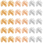 18Pcs 3 Colors 1-Hole Alloy Shank Buttons, Nuggets, Mixed Color, 28.5x27.5x14mm, Hole: 2mm, 6pcs/color(BUTT-WR0001-35B)
