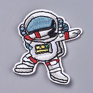 Computerized Embroidery Cloth Iron On/Sew On Patches, Costume Accessories, Spaceman, Colorful, 56x43x2mm(DIY-D030-F03)