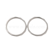 304 Stainless Steel Finger Ring, Stainless Steel Color, US Size 9(18.9mm)(RJEW-I101-03D-P)
