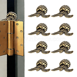 50Pcs Brass Turtle Display Decorations, with 50Pcs Acrylic Double-sided Tape, Antique Bronze, 20x22x10.5mm(AJEW-GA0010-91)