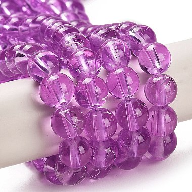 Chapelets de perles en verre transparent drawbench(GLAD-Q012-8mm-18)-2