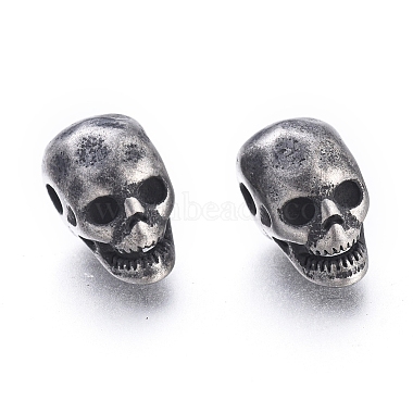 Antique Silver Skull 304 Stainless Steel Beads