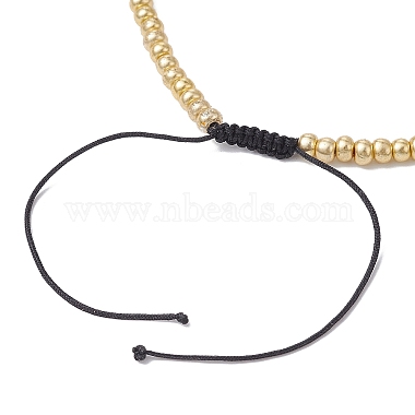 Glass Seed Beads Braided Beads Bracelets(BJEW-JB09867)-4