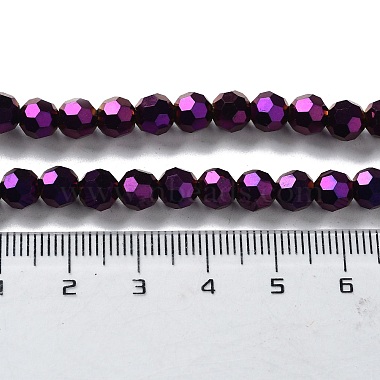 Faceted(32 Facets) Electroplate Glass Bead Strands(X-EGLA-R042-6mm-02)-3
