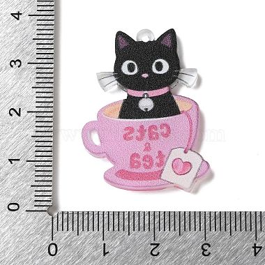 不透明なプリントアクリルペンダント(SACR-F017-04B)-3
