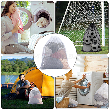 2Pcs Polyester Drawstring Clothing Storage Bags(ABAG-GF0001-49B)-5