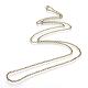 Iron Rolo Chains Necklace Making(MAK-R015-75cm-AB)-2