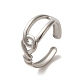 Non-Tarnish 304 Stainless Steel Open Cuff Ring(RJEW-C068-11P)-1